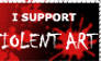 violent art stamp