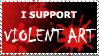 violent art stamp