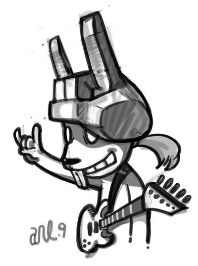 heavymetal rabbit by artieyoon on DeviantArt