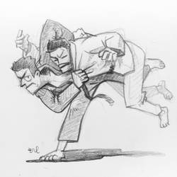 Olympic doodle - judo