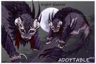 [CLOSED] Adoptable Auction #4 - Night Hunter