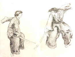 Sketch fight Rurouni Kenshin