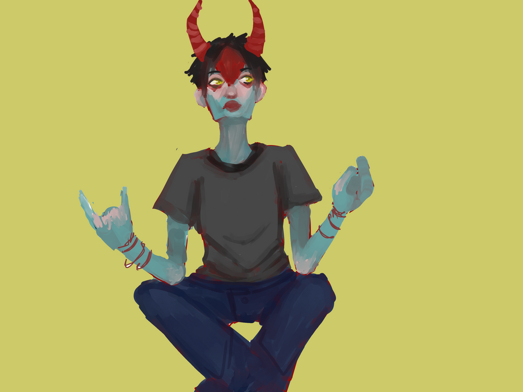 Demon Guy again by exhaustedarts on DeviantArt