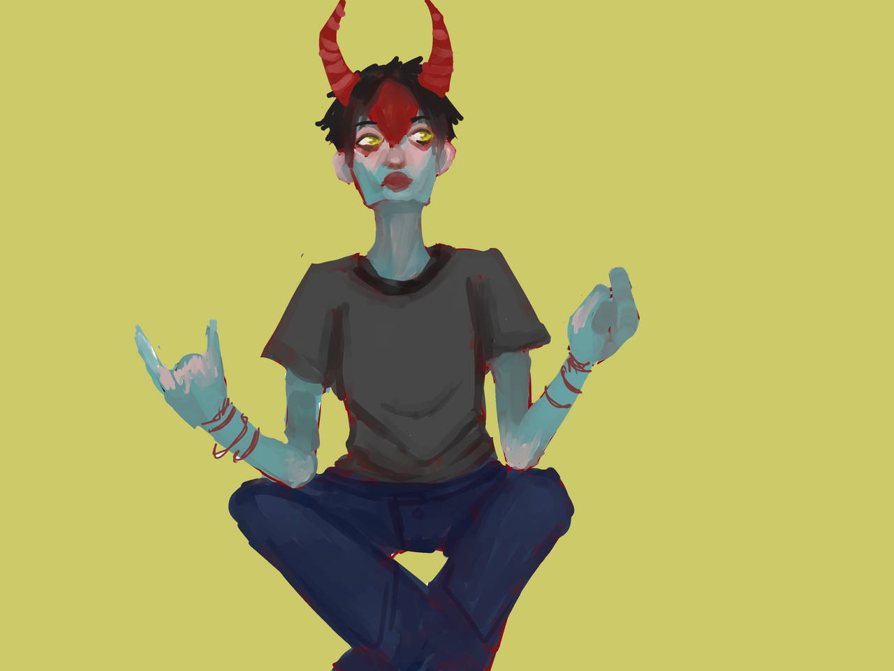 Demon Guy again by exhaustedarts on DeviantArt