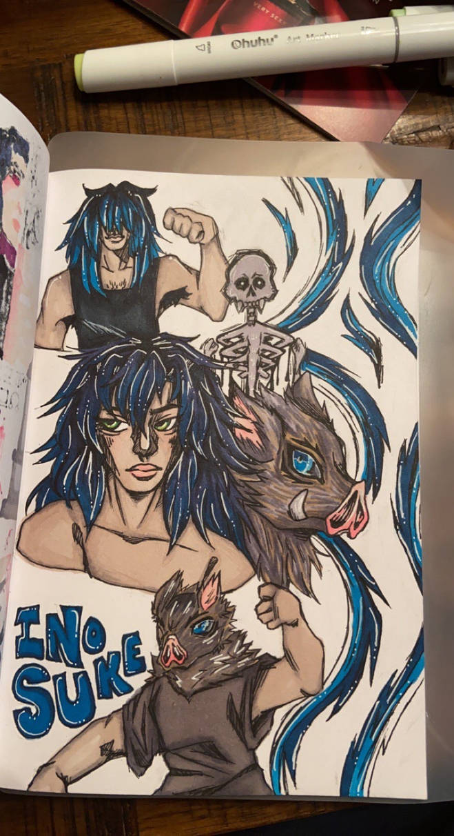 sketchbook inosuke by BACKTOOZ on DeviantArt