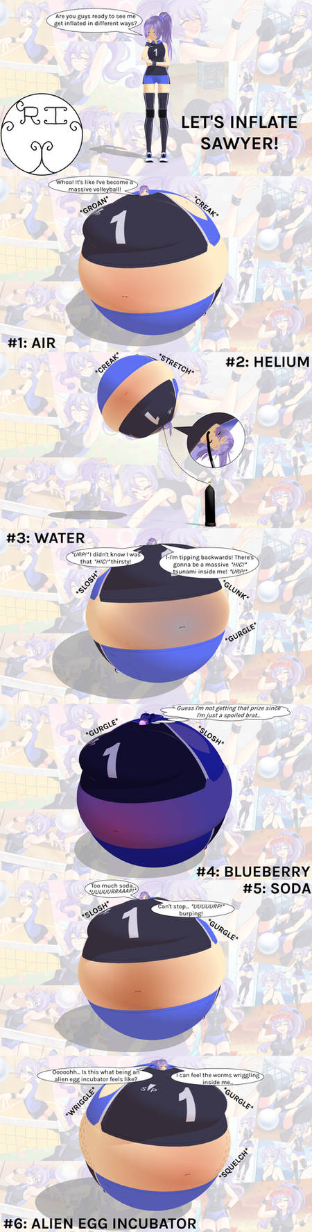 Premier Inflate Let's Rave Let's Inflate Sawyer! by RandomWaifuInflator on DeviantArt