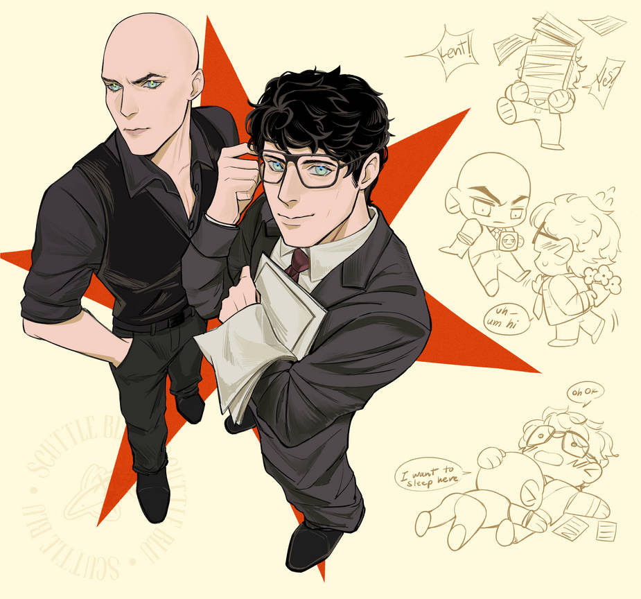 Clark Boss Rant Boss! Lex and Assistant! Clark by BluishAquar on DeviantArt