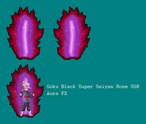 Goku Black SSR Aura FX for MUGEN