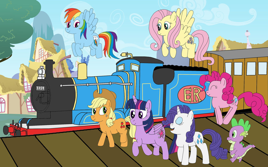 Mlp Train Engineer At The Train Station by equestriaguy637 on DeviantArt
