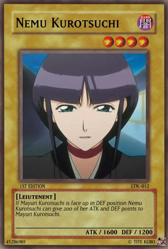 Nemu Kurotsuchi Yu Gi Oh Card