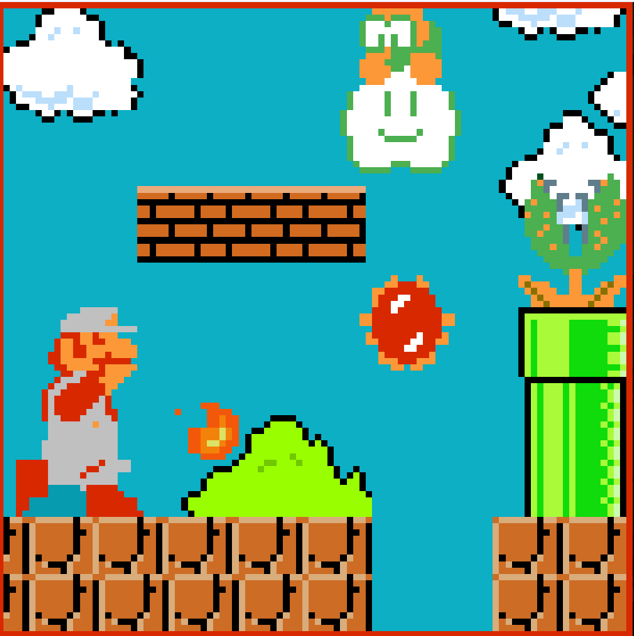Mario Pixel Multiplayer Wanna play the classic game? Super Mario Pixel art by CalmBeaver278 on ...