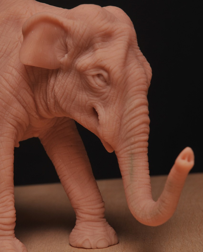 Asian Elephant Figure