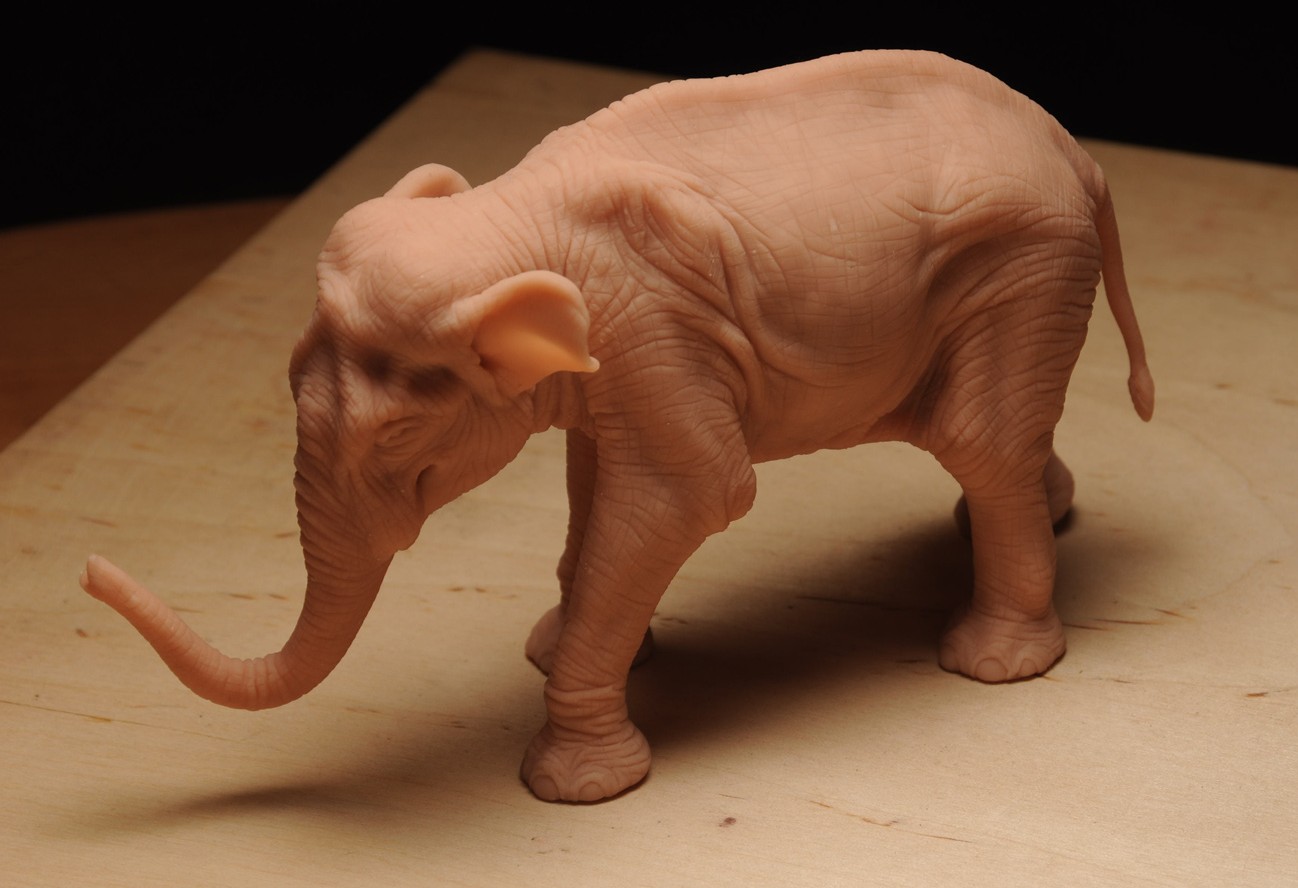 Asian Elephant Figure