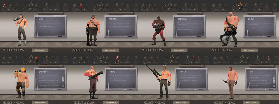 TF2 Shirtless Models