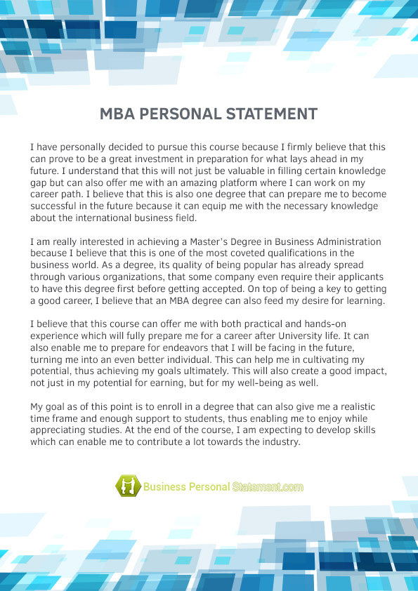 MBA Personal Statement Sample by businessps on DeviantArt