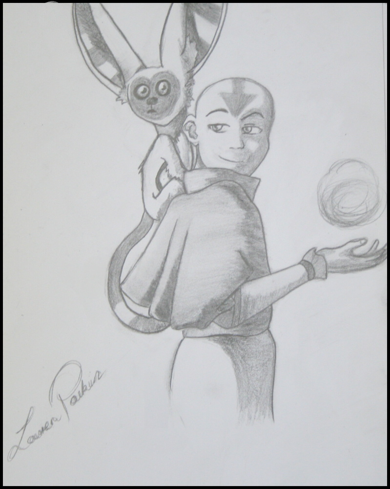 Aang and Momo