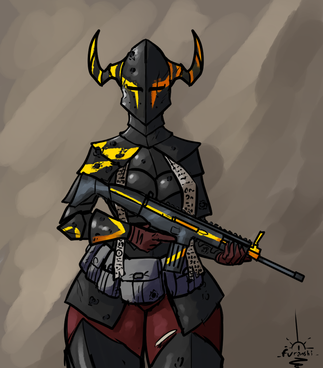 Knight Gunner gun knight by Fur4nshi on DeviantArt
