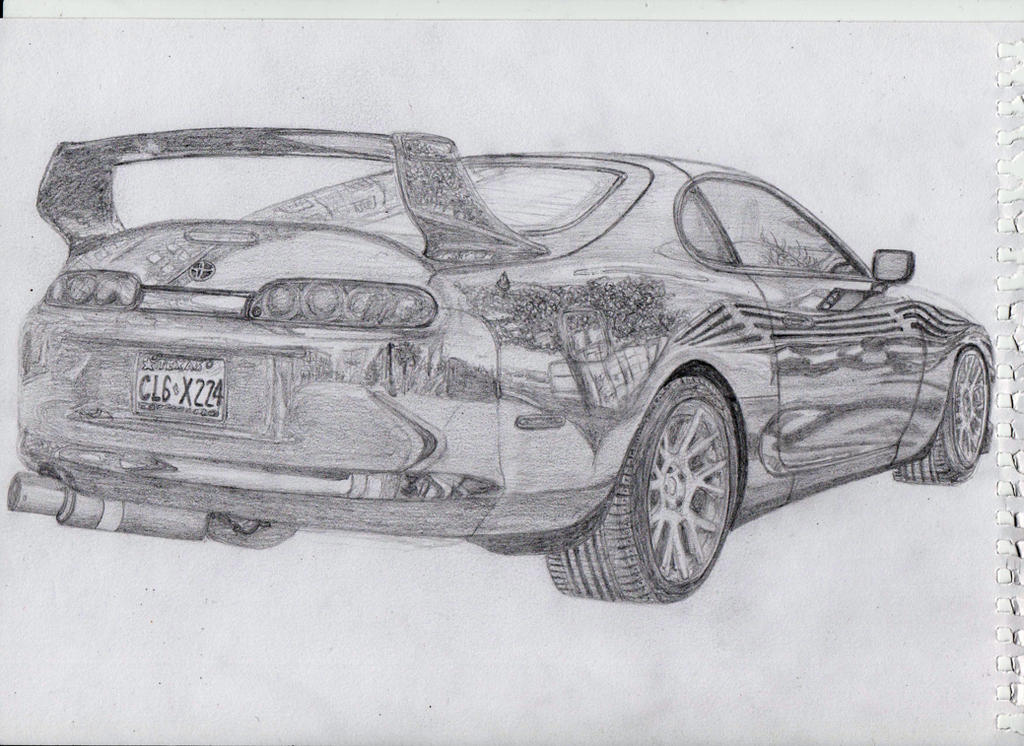 Toyota Supra mk4 drawing by Remumisa on DeviantArt Toyota Supra mk4 drawing by Remumisa on DeviantArt