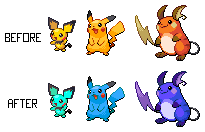 Improving Shiny Pokemon: Pikachu Family by PaintSplatter -- Fur Affinity  [dot] net