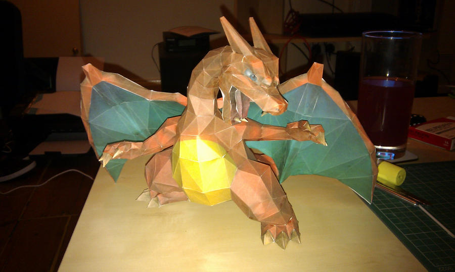 Harizard Craft Charizard Papercraft by keiara-death on DeviantArt
