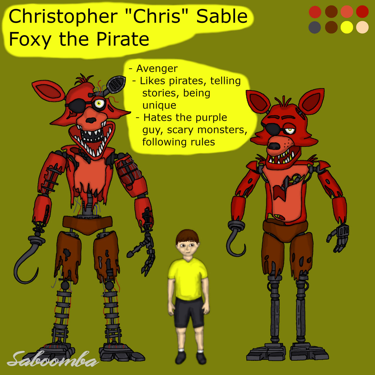 Christopher Sable / Foxy the Pirate by Saboomba on DeviantArt