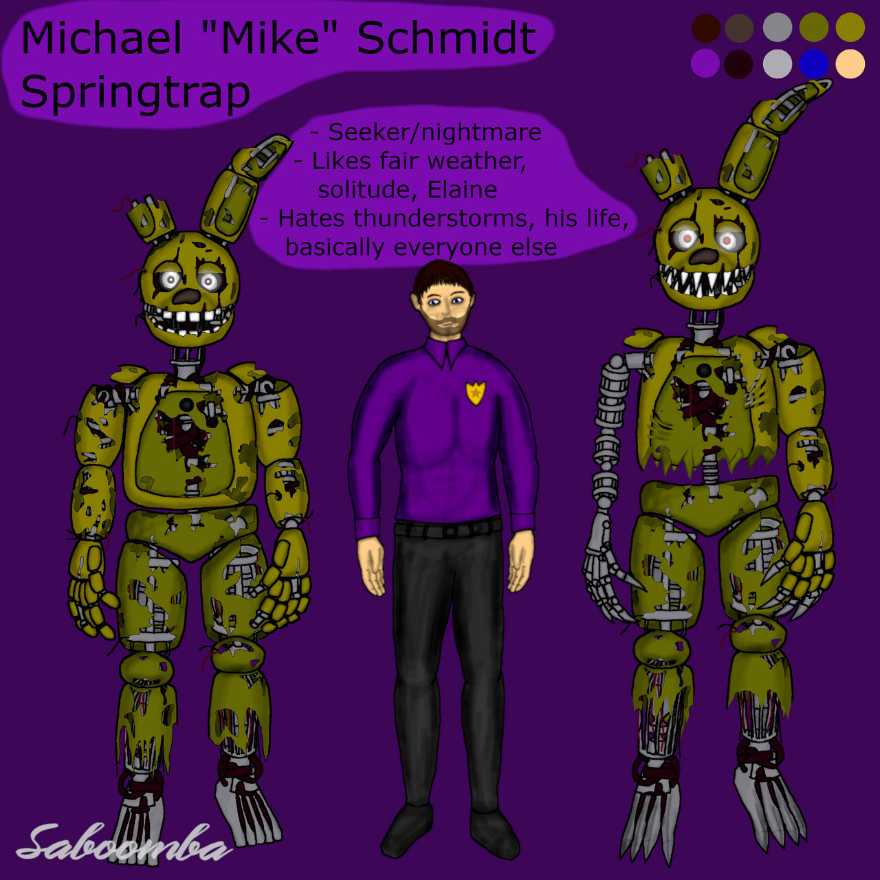 Springtrap Variants Michael Schmidt / Springtrap by Saboomba on DeviantArt