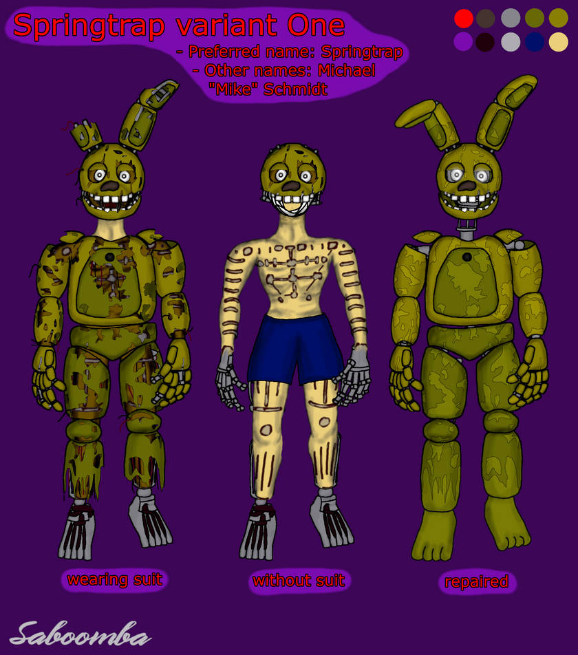 Springtrap Ar Version Springtrap variant One by Saboomba on DeviantArt