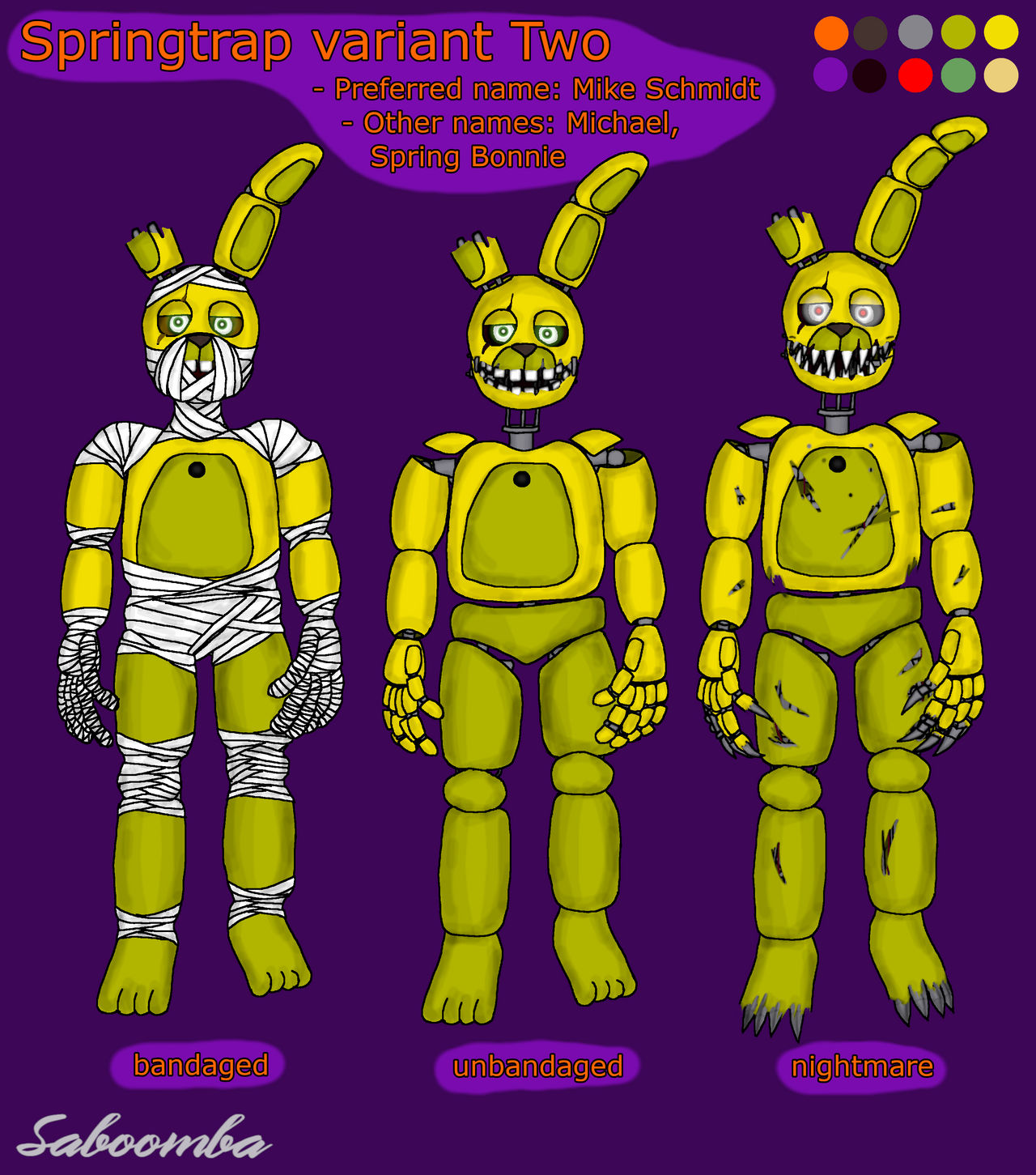 Springtrap variant Two by Saboomba on DeviantArt