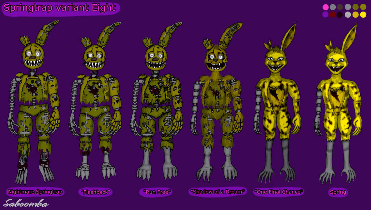 All Types Of Springtrap Springtrap variant Eight by Saboomba on DeviantArt
