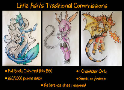 Traditional Commissions Open