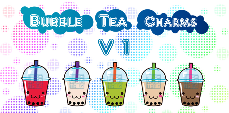 Bubble Tea Charm Designs