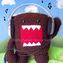 Domo kun listening to music