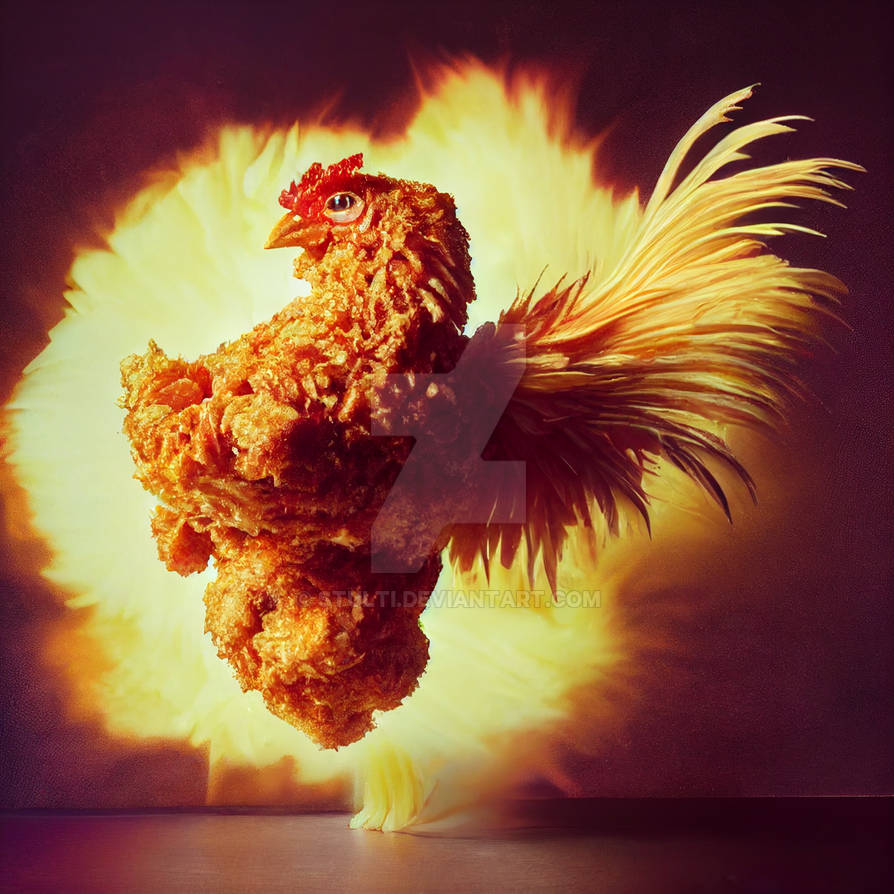 Fried Chicken Explosion by Stulti on DeviantArt