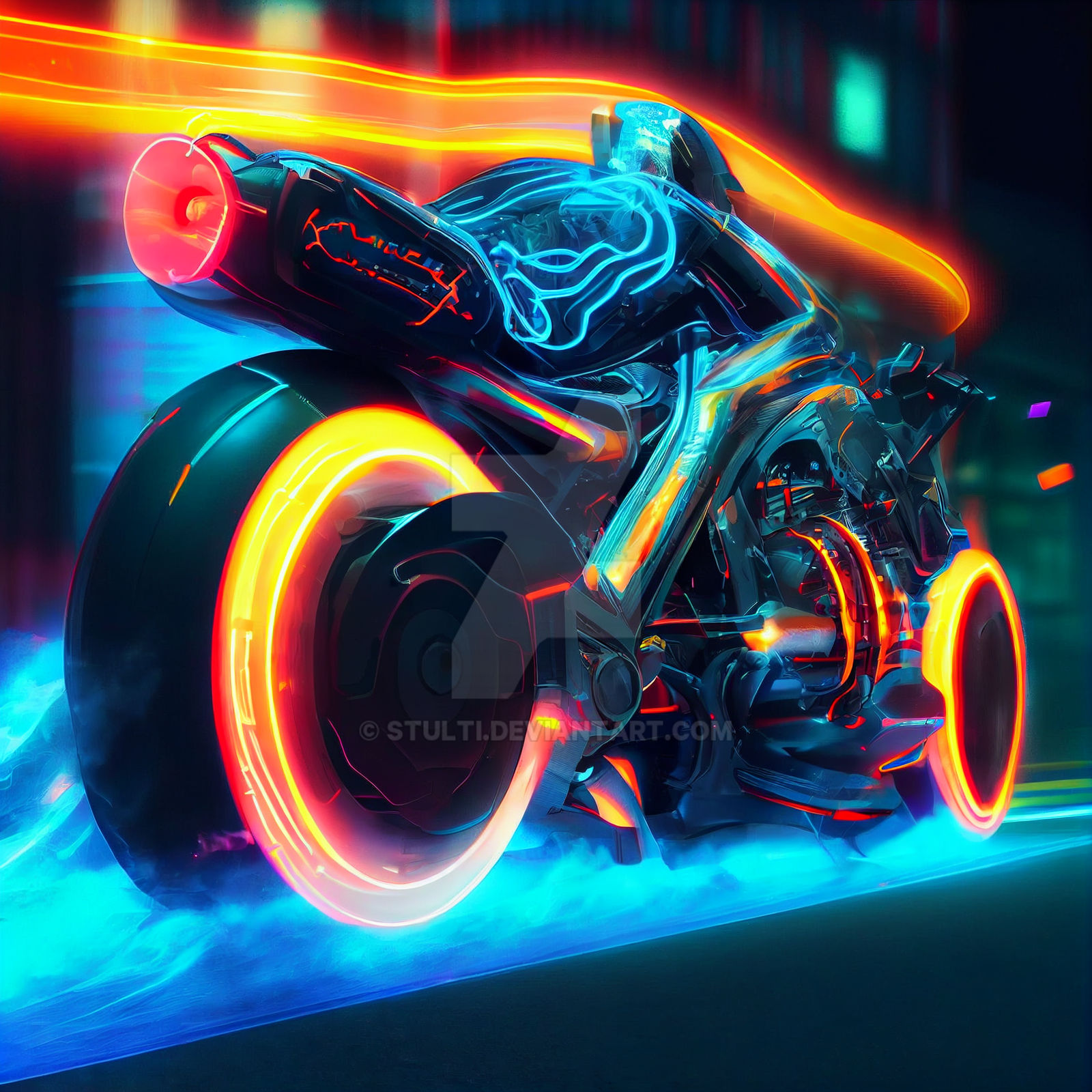 Neon Rider by Stulti on DeviantArt