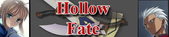 Website banner Hollow Fate
