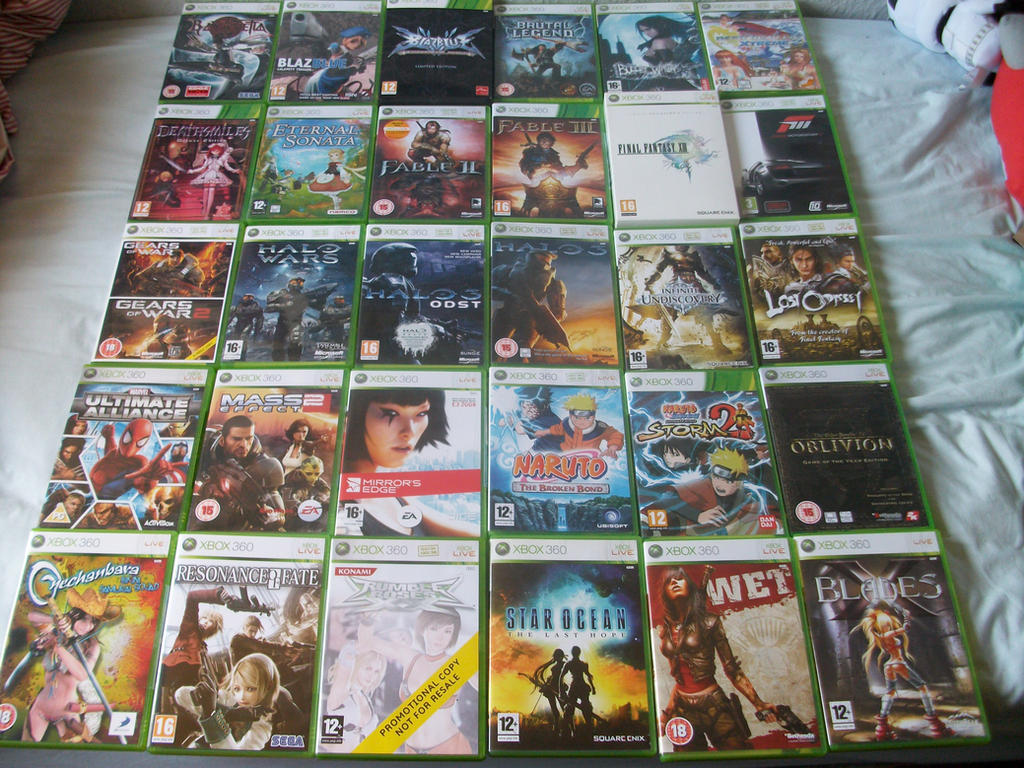 Xbox 360 Collection Types Xbox 360 Games Collection by Kwindu on DeviantArt