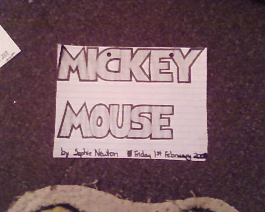 mickey mouse logo writing by the-cloaked-schemere on DeviantArt