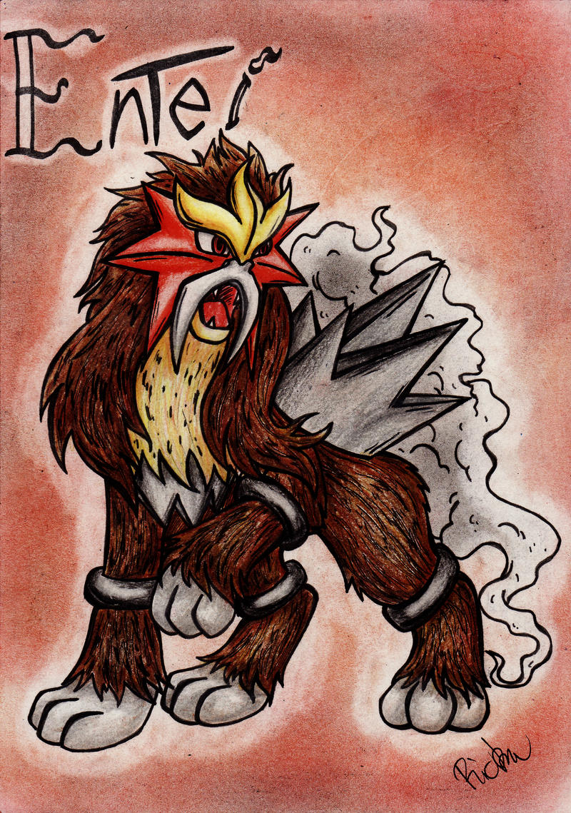 Entei by Ricku on DeviantArt