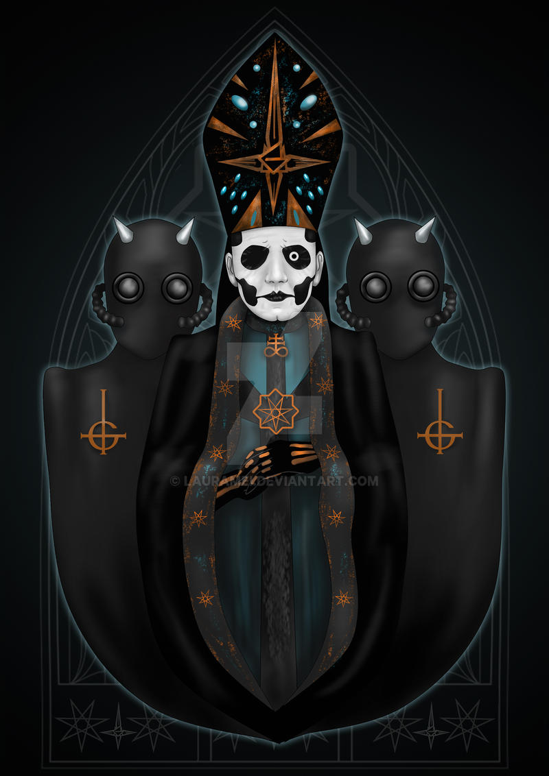 Ghost. Papa Emeritus IV and company by Lauramei on DeviantArt
