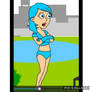 Blue Goanimate Girl Swimsuit
