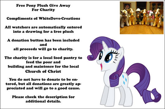 Free Pony Plush for Charity Give Away