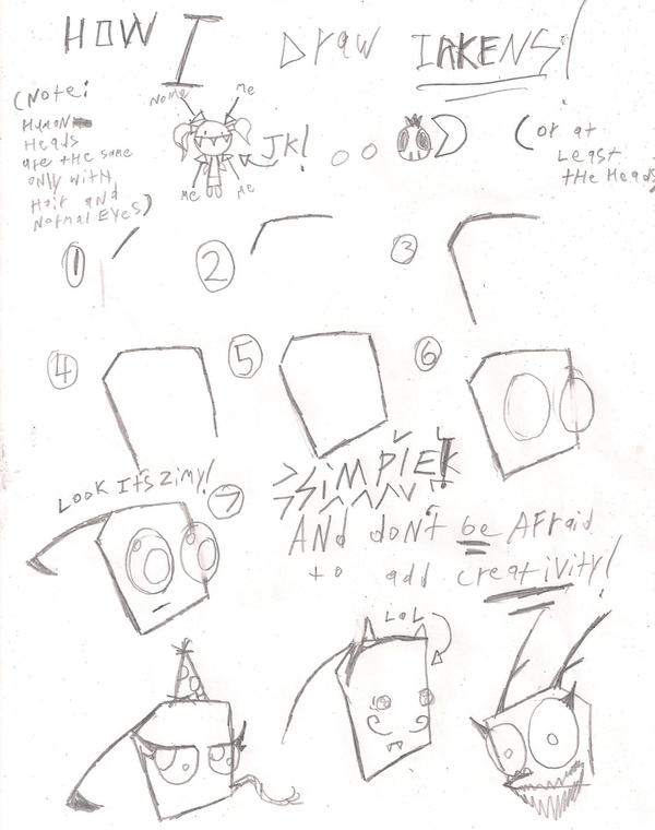 How To Draw Irken Heads By Yourworstnightmare46 On Deviantart