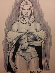 EMMA FROST using COPIC