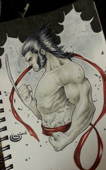 wolverine Logan copic marker commission