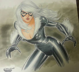 Black Cat commission from Baltimore Comicon