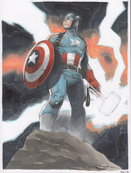 SDCC commission Captain America Endgame