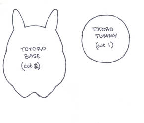 Totoro Plush Template