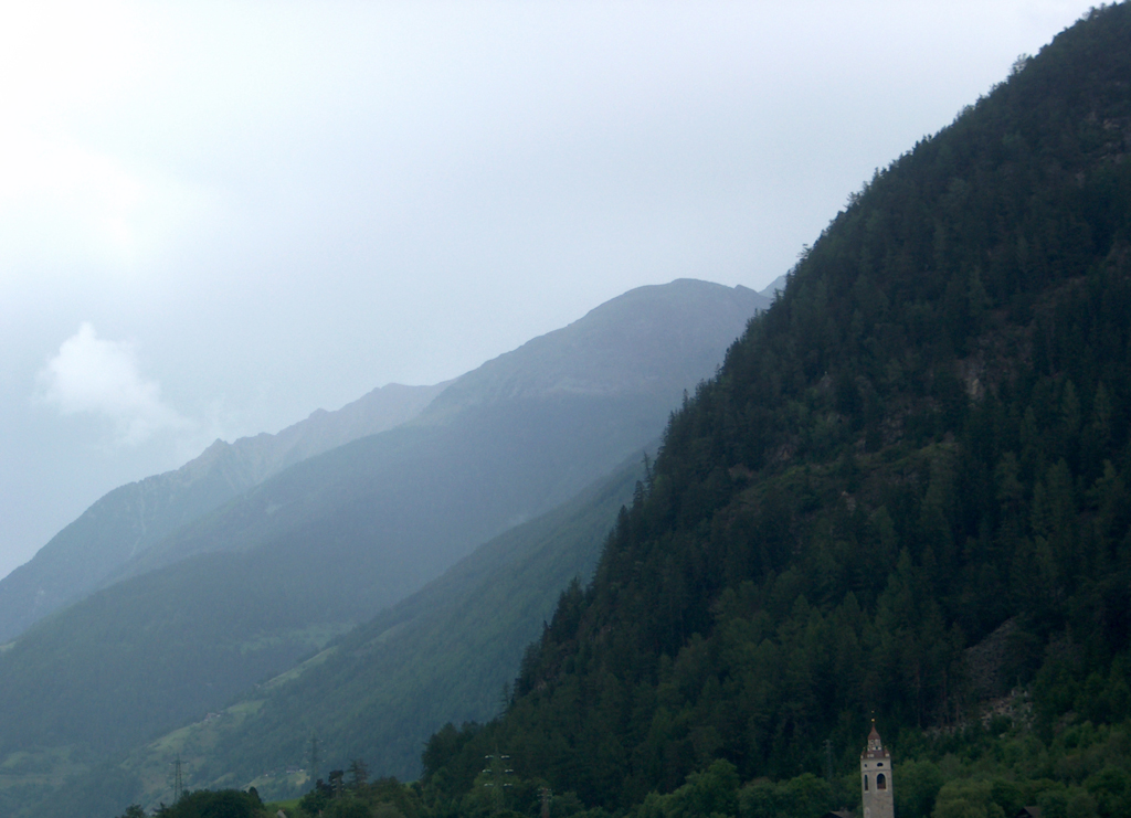 Mountains + campanile