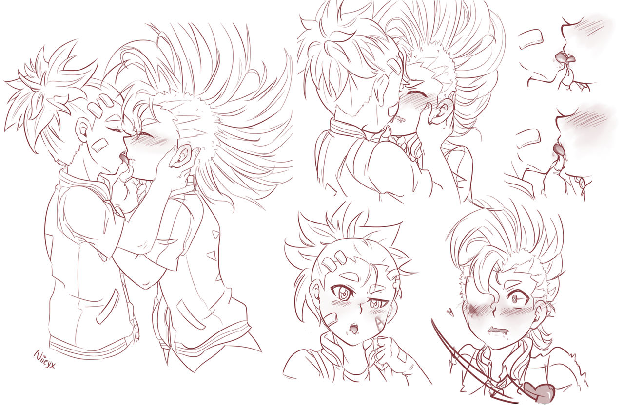Aiga X Hikaru Tongue Kisses Beyburst Sparking By Nieyx On Deviantart