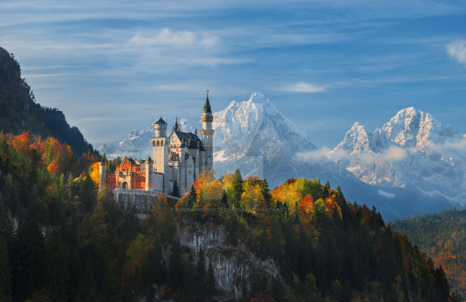 Germany Bavaria Panorama Neuschwanstein Castle By germany-bavaria-panorama-neuschwanstein-castle-by